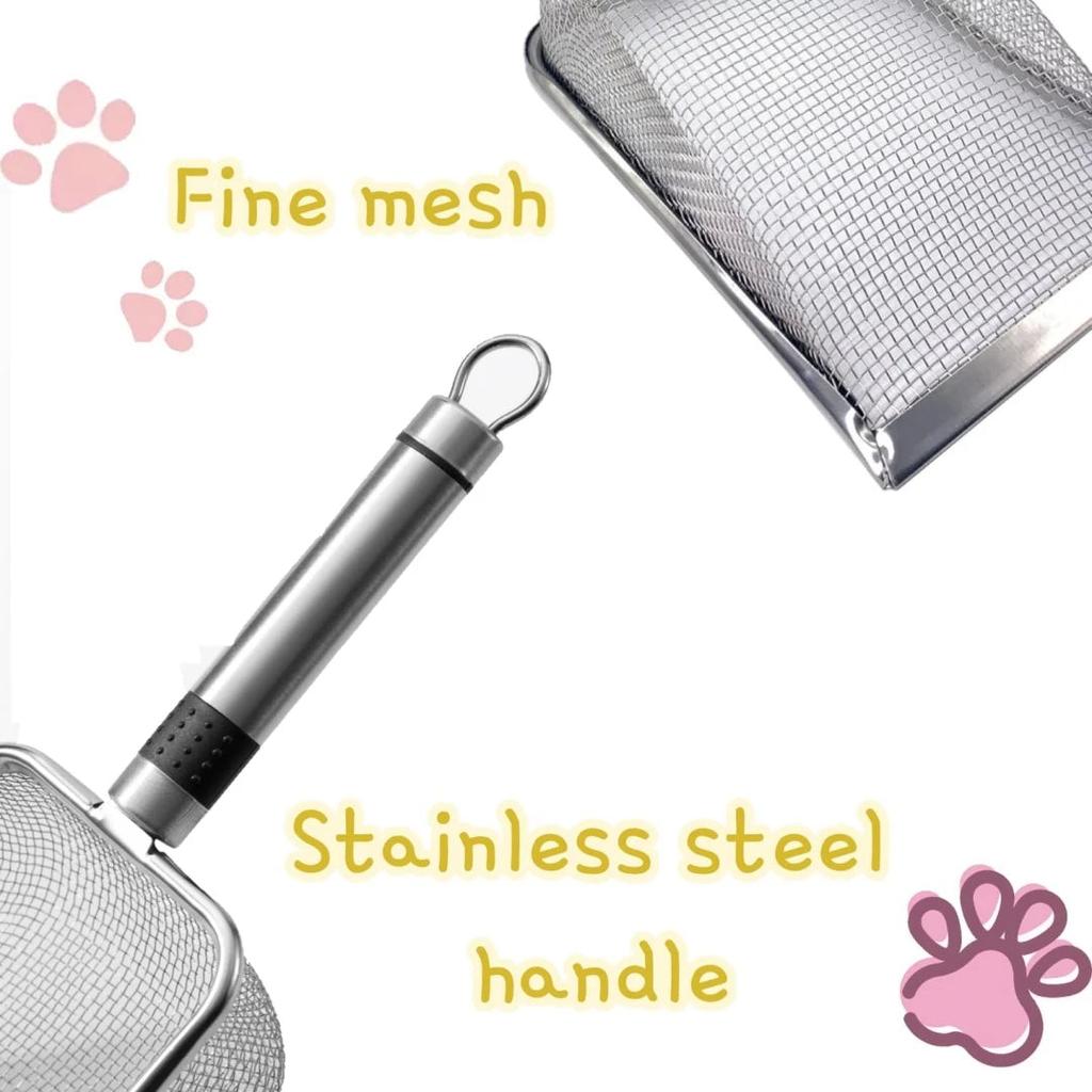Metal Cat Litter Scoop with Stainless Steel Handle by HitMyNeed