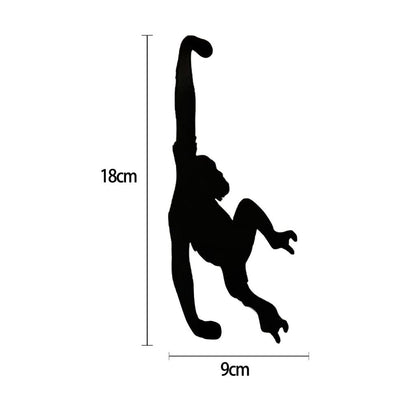 Metal Cat & Monkey Wall Hook Key and Clothes Rack by HitMyNeed