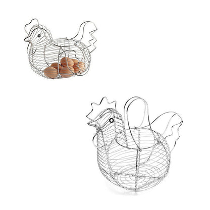 Metal Chicken Countertop Egg Holder Rack by HitMyNeed