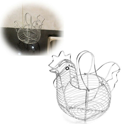 Metal Chicken Countertop Egg Holder Rack by HitMyNeed