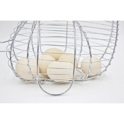 Metal Chicken Egg Basket with Handles by HitMyNeed