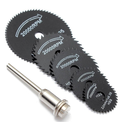 Metal Circular Saw Blades Set of 6 - HSS Cutting Discs by HitMyNeed