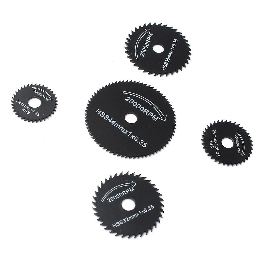 Metal Circular Saw Blades Set of 6 - HSS Cutting Discs by HitMyNeed