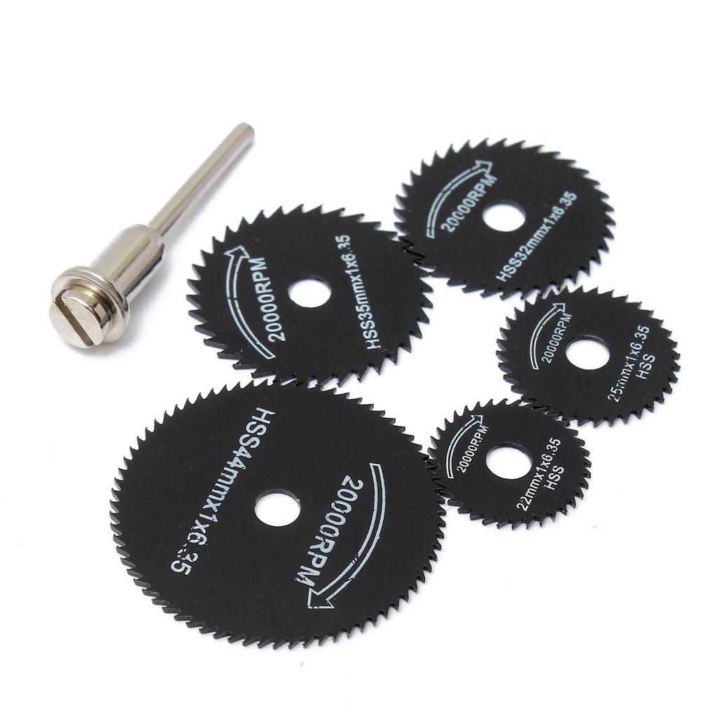 Metal Circular Saw Blades Set of 6 - HSS Cutting Discs by HitMyNeed