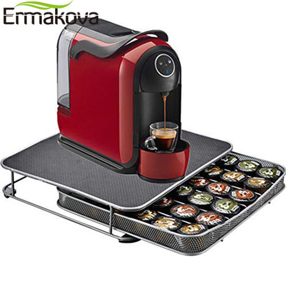 Metal Coffee Capsule Drawer Holder, 36 Pod Capacity by HitMyNeed