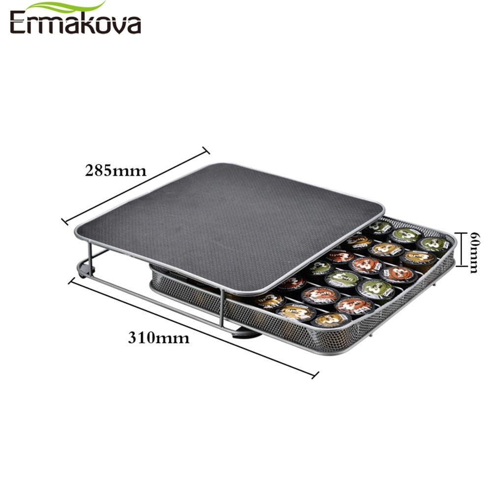 Metal Coffee Capsule Drawer Holder, 36 Pod Capacity by HitMyNeed