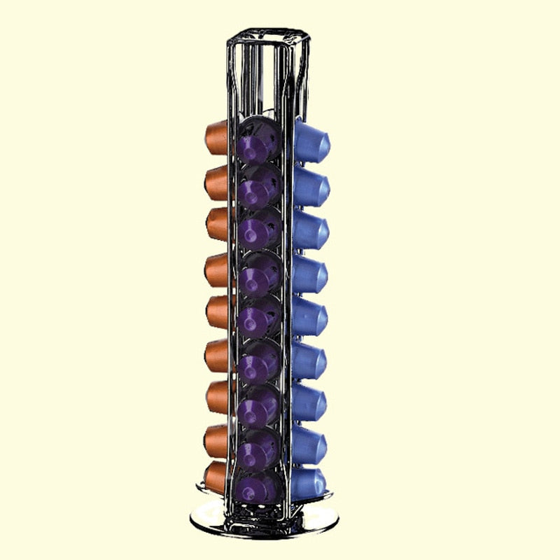 Metal Coffee Pod Rack Holder for 40 Capsules by HitMyNeed