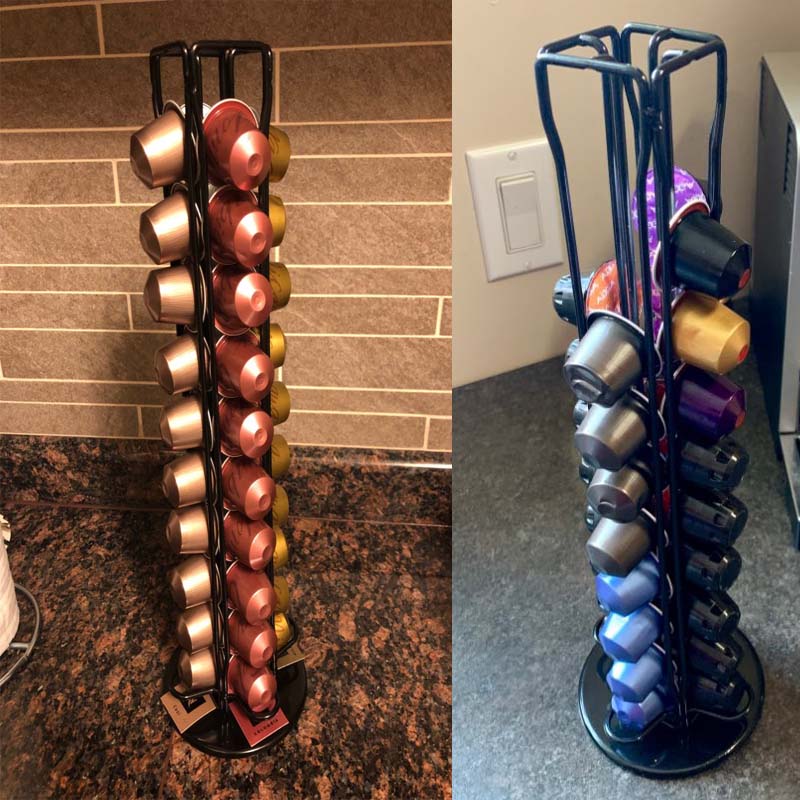 Metal Coffee Pod Rack Holder for 40 Capsules by HitMyNeed