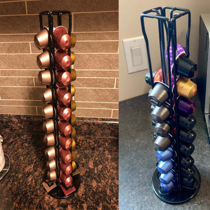 Metal Coffee Pod Rack Holder for 40 Capsules by HitMyNeed
