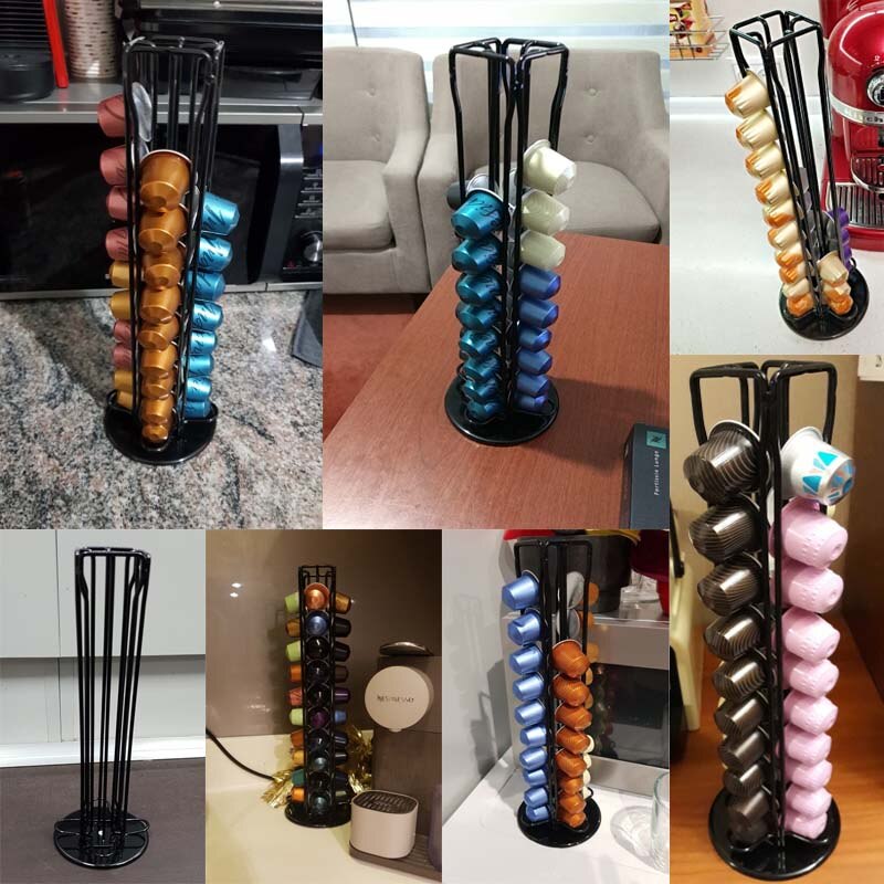Metal Coffee Pod Rack Holder for 40 Capsules by HitMyNeed
