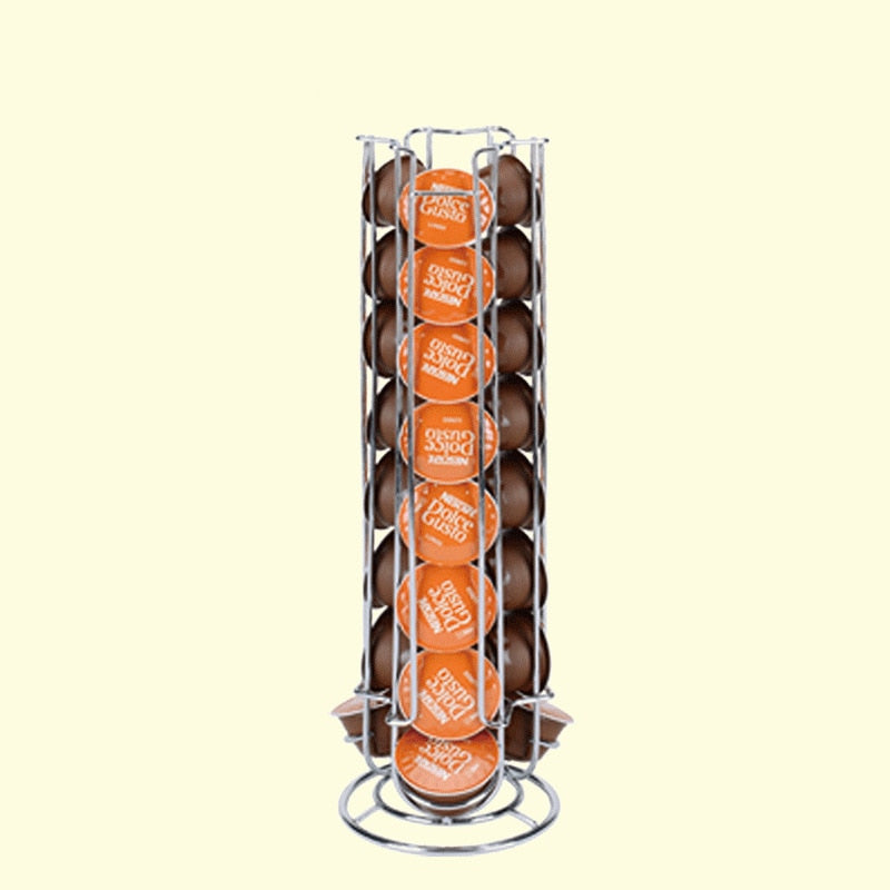 Metal Coffee Pod Stand with 4-Column Capsule Holder by HitMyNeed