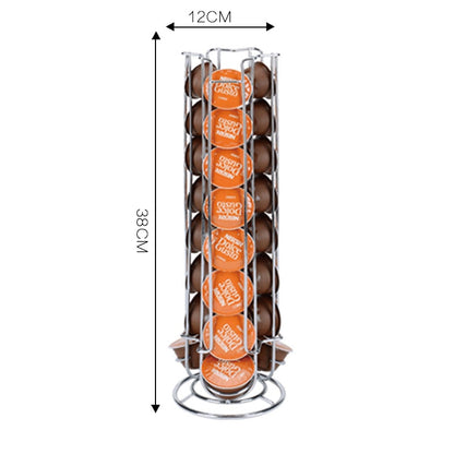 Metal Coffee Pod Stand with 4-Column Capsule Holder by HitMyNeed