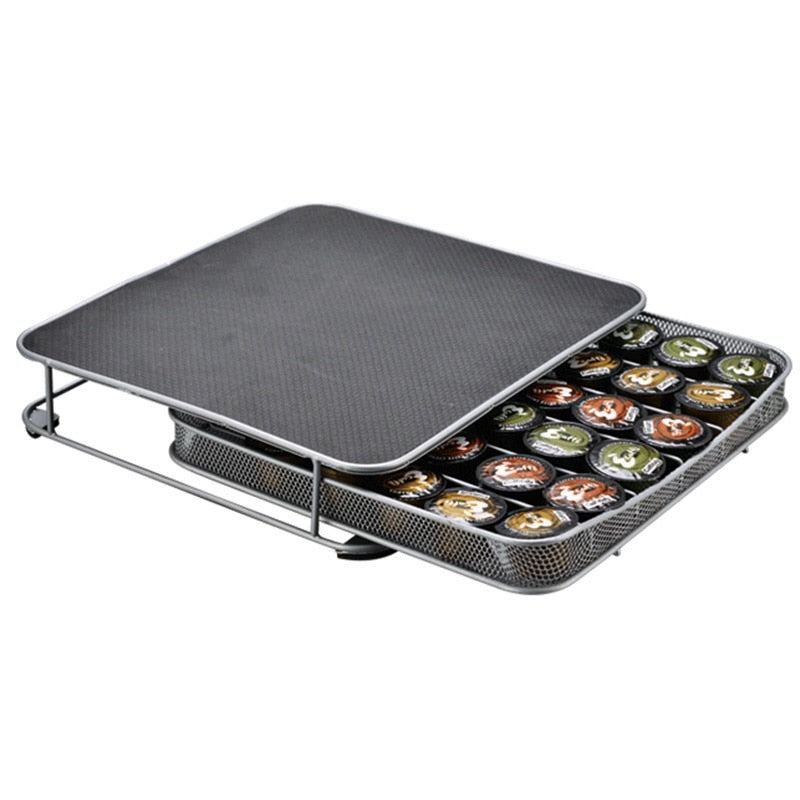 Metal Coffee Pod Storage Drawer Organizer by HitMyNeed