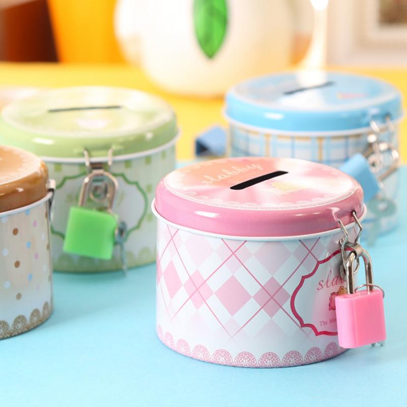 Metal Coin Bank with Lock and Keys by HitMyNeed