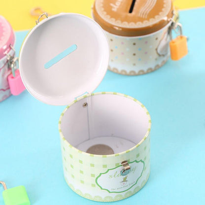 Metal Coin Bank with Lock and Keys by HitMyNeed