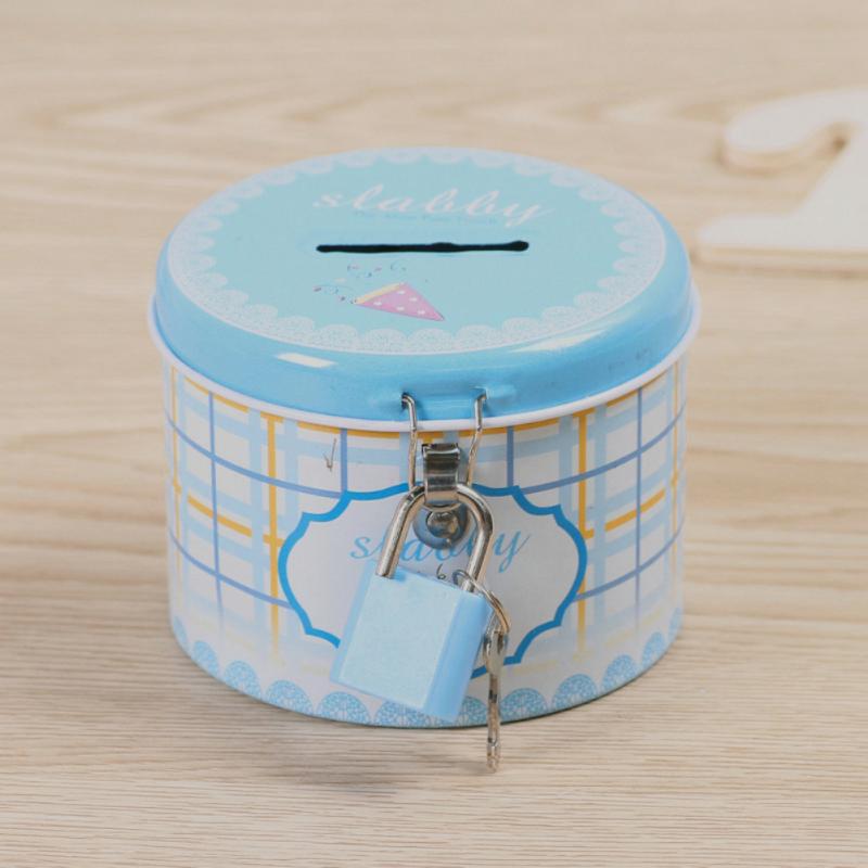 Metal Coin Bank with Lock and Keys by HitMyNeed
