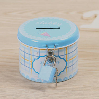 Metal Coin Bank with Lock and Keys by HitMyNeed