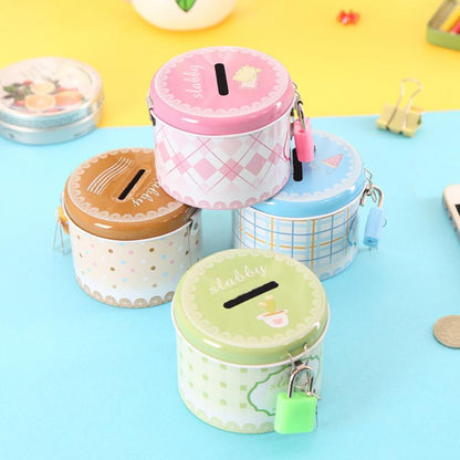 Metal Coin Bank with Lock and Keys by HitMyNeed