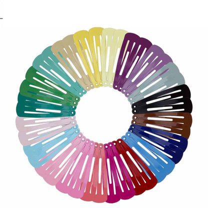 Metal Colored Alligator Hair Clips Set (40pcs) by HitMyNeed