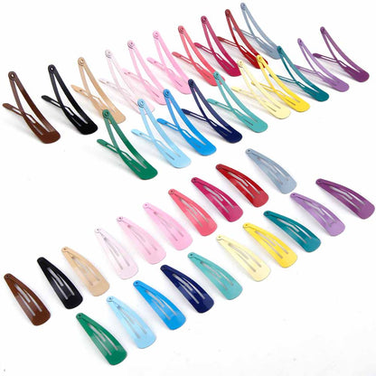 Metal Colored Alligator Hair Clips Set (40pcs) by HitMyNeed