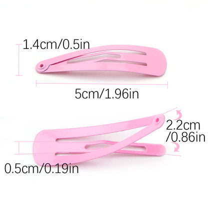 Metal Colored Alligator Hair Clips Set (40pcs) by HitMyNeed