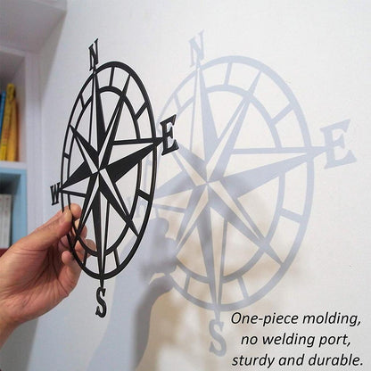 Metal Compass Wall Decor, 28 cm Wall Art by HitMyNeed