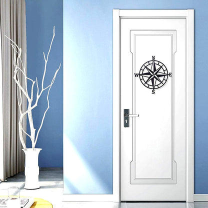Metal Compass Wall Decor, 28 cm Wall Art by HitMyNeed