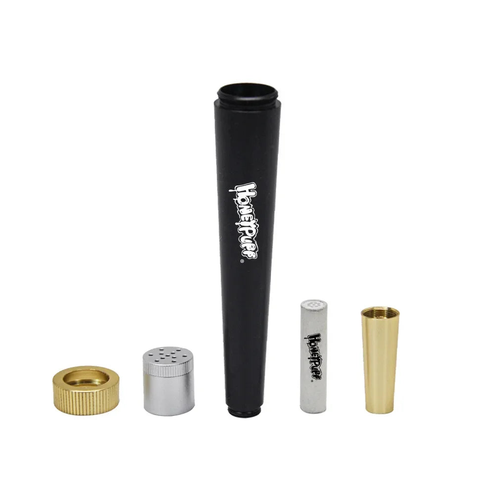 Metal Cone Herb Pipe with Activated Carbon Filter by HitMyNeed
