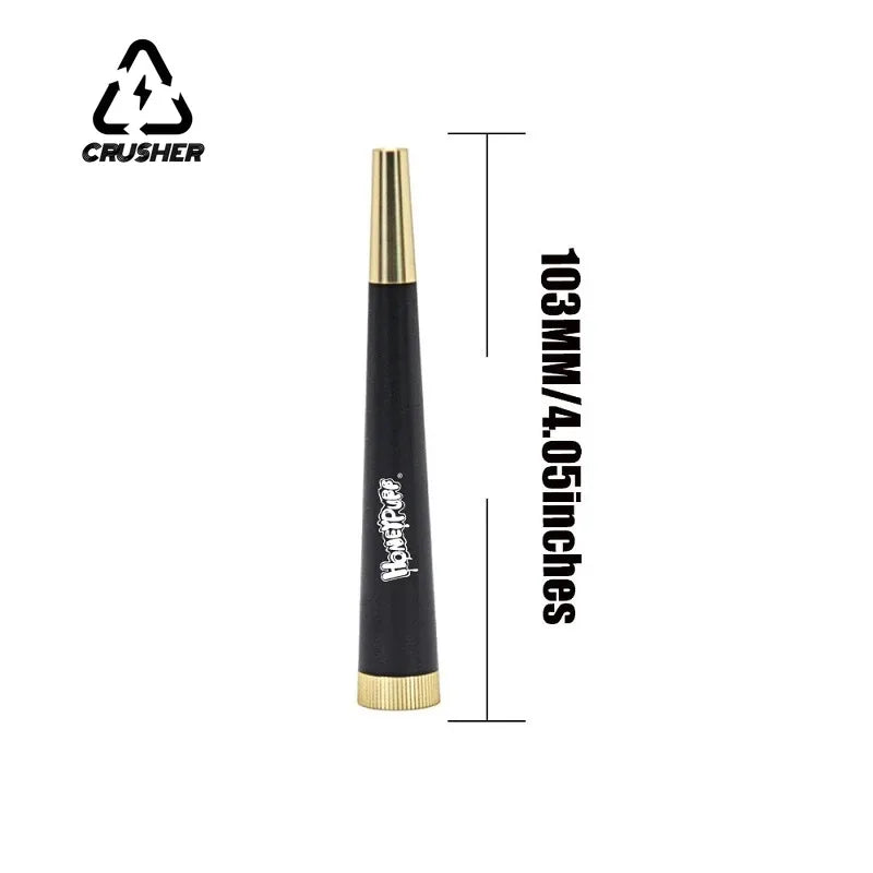Metal Cone Herb Pipe with Activated Carbon Filter by HitMyNeed