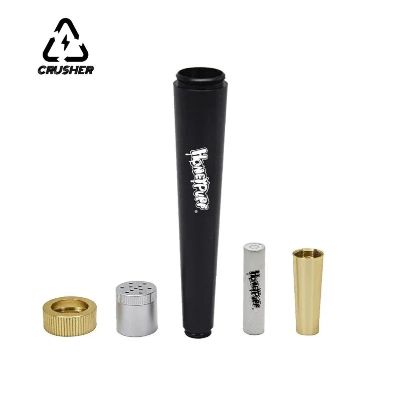 Metal Cone Herb Pipe with Activated Carbon Filter by HitMyNeed