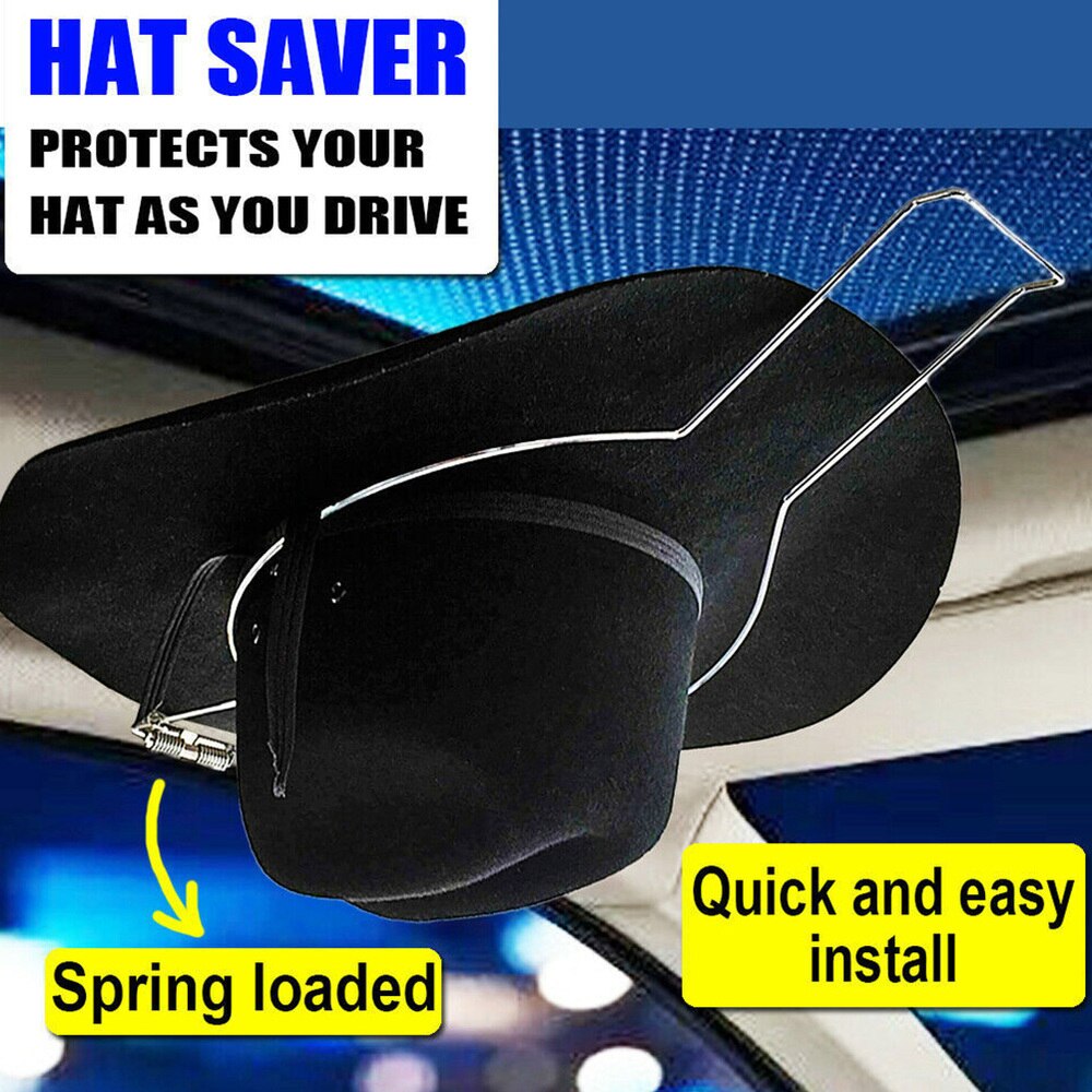 Metal Cowboy Hat Holder for Truck Ceiling by HitMyNeed