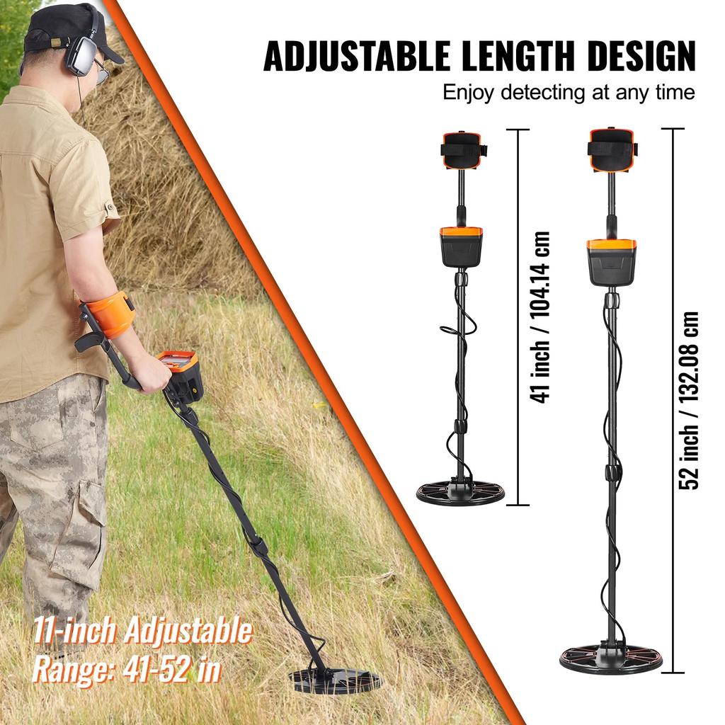 Metal Detector for Adults & Kids with LCD & 10" Coil by HitMyNeed