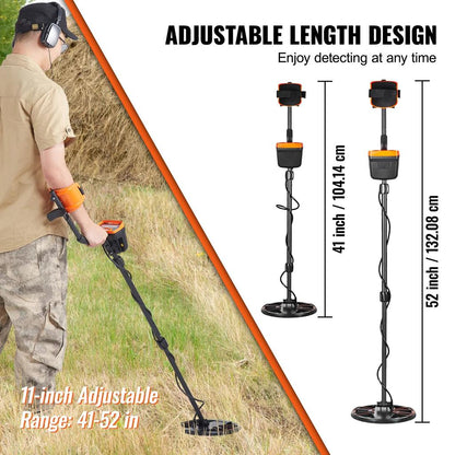 Metal Detector for Adults & Kids with LCD & 10" Coil by HitMyNeed