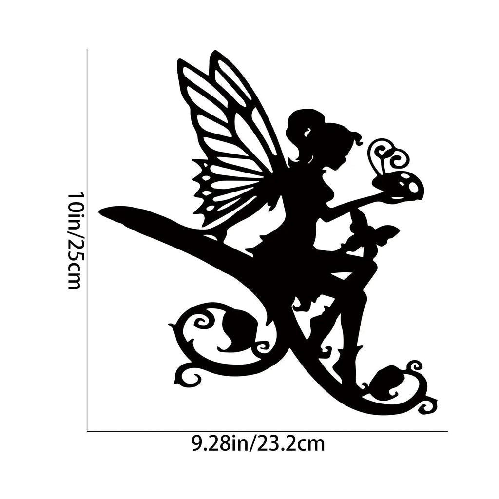 Metal Fairy or Witch Silhouette Tree Art for Gardens ty2305701 by HitMyNeed