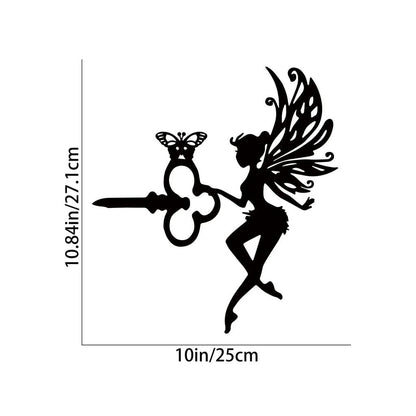 Metal Fairy or Witch Silhouette Tree Art for Gardens ty2305704 by HitMyNeed