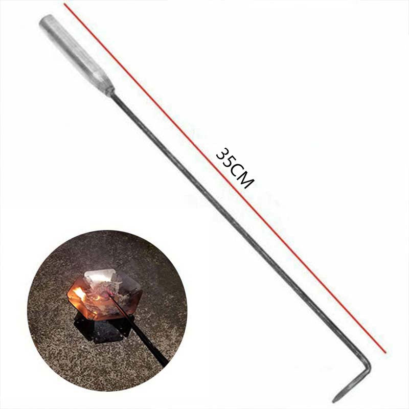 Metal Fire Pit Poker Stick for Safe Fire Handling by HitMyNeed