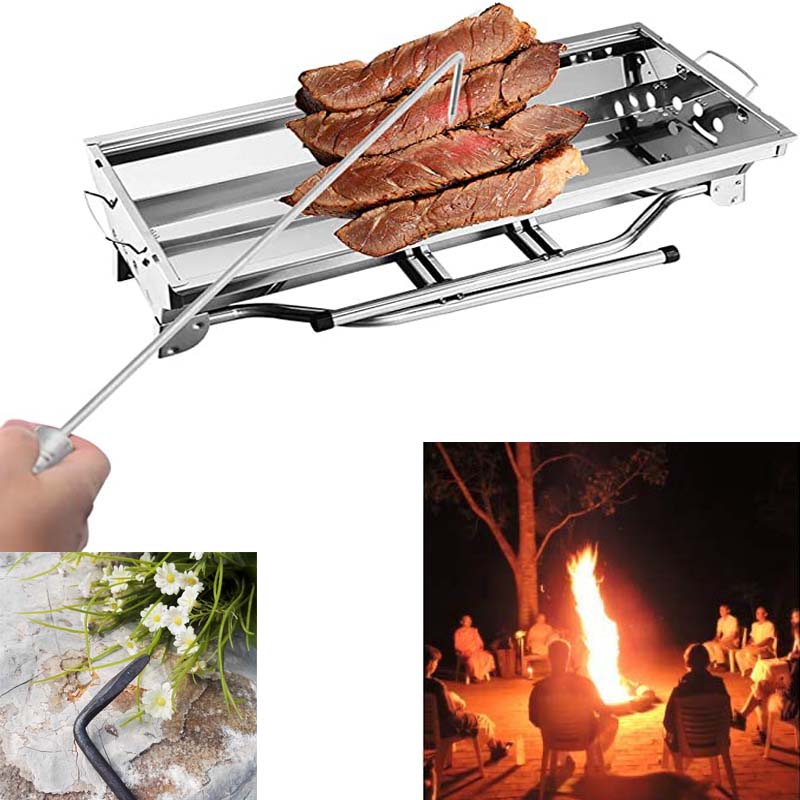 Metal Fire Pit Poker Stick for Safe Fire Handling by HitMyNeed