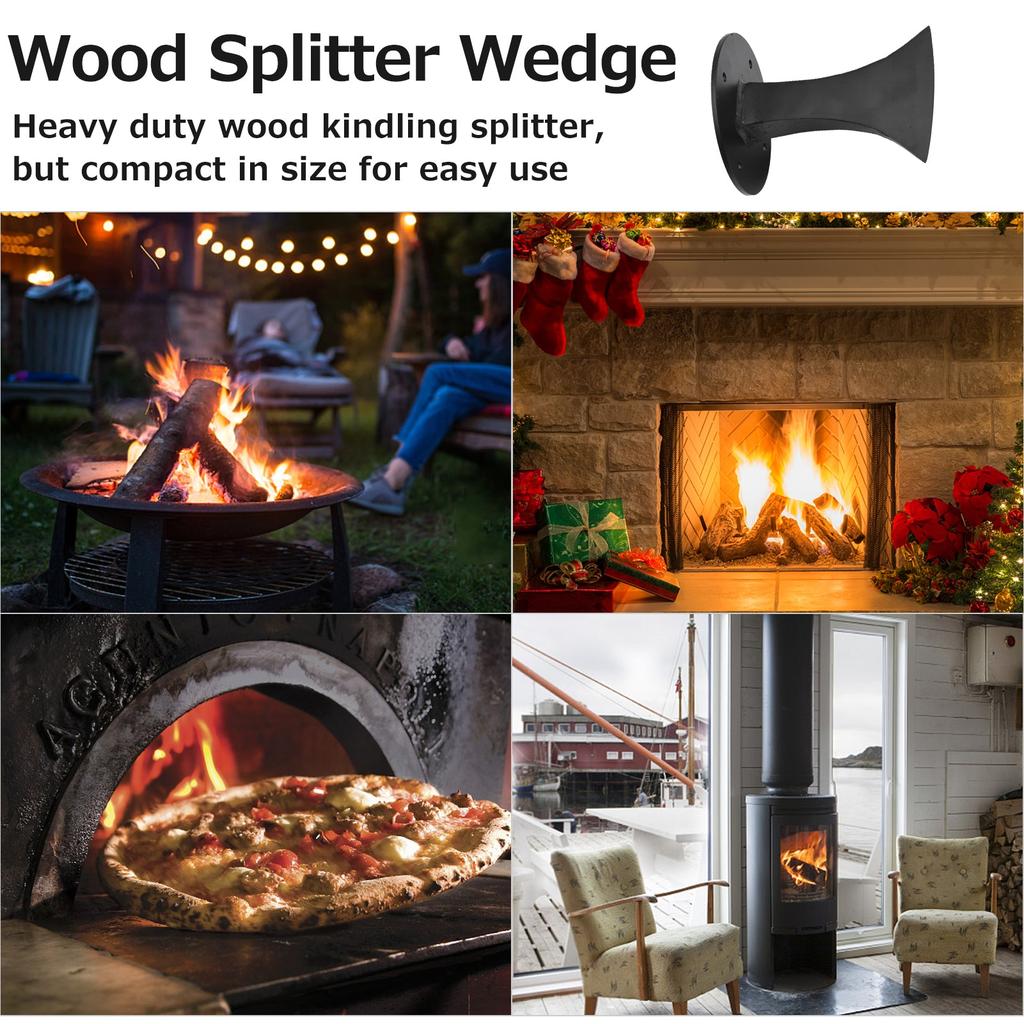 Metal Firewood Kindling Splitter with Mounting Screws by HitMyNeed