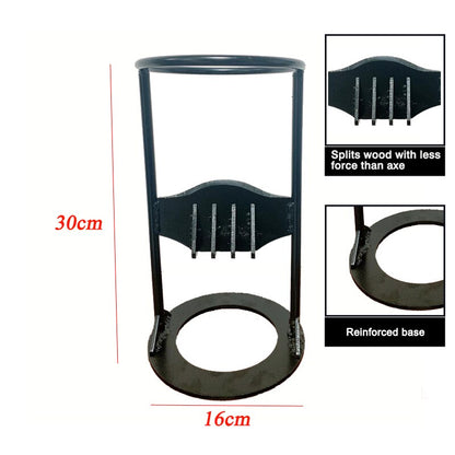 Metal Firewood Splitter Tool for Safer Wood Chopping by HitMyNeed