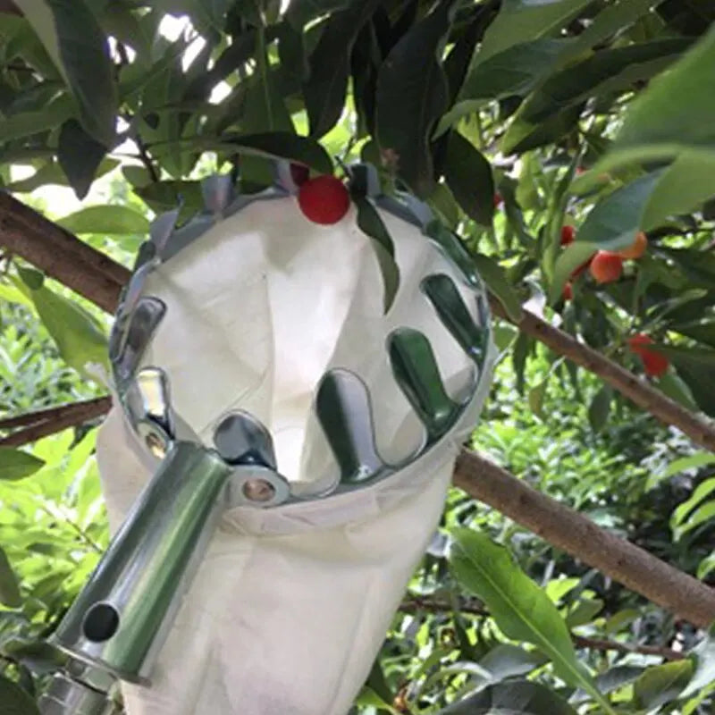 Metal Fruit Picker Basket Head Attachment by HitMyNeed