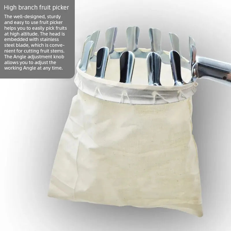 Metal Fruit Picker Basket Head Attachment by HitMyNeed