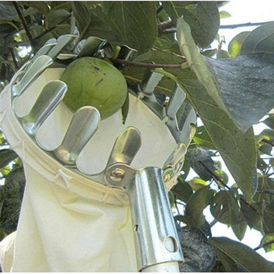 Metal Fruit Picker Head with Collection Bag by HitMyNeed