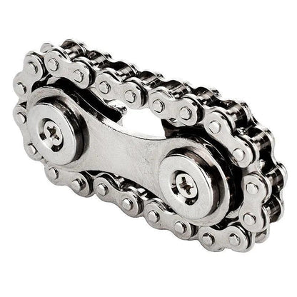 Metal Gear Chain Fidget Spinner EDC Fingertip Gyro by HitMyNeed