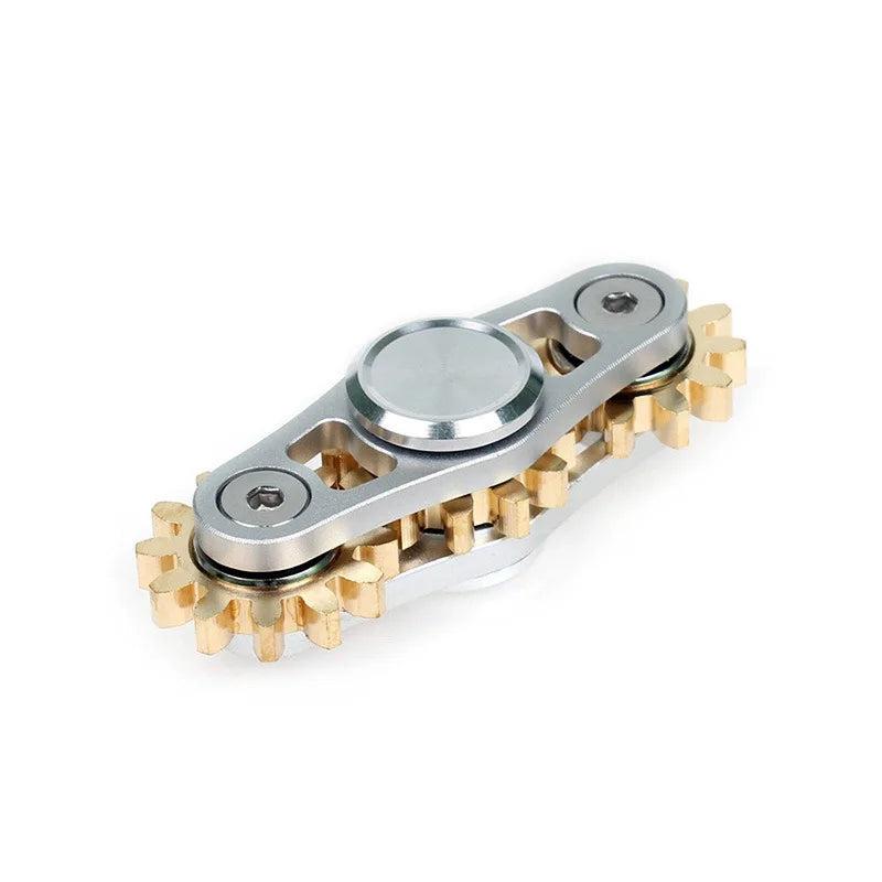 Metal Gear Chain Fidget Spinner EDC Fingertip Gyro d by HitMyNeed