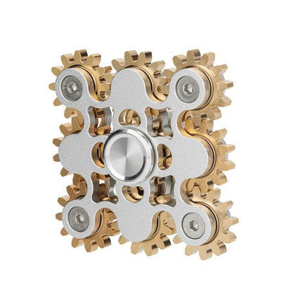 Metal Gear Chain Fidget Spinner EDC Fingertip Gyro e by HitMyNeed