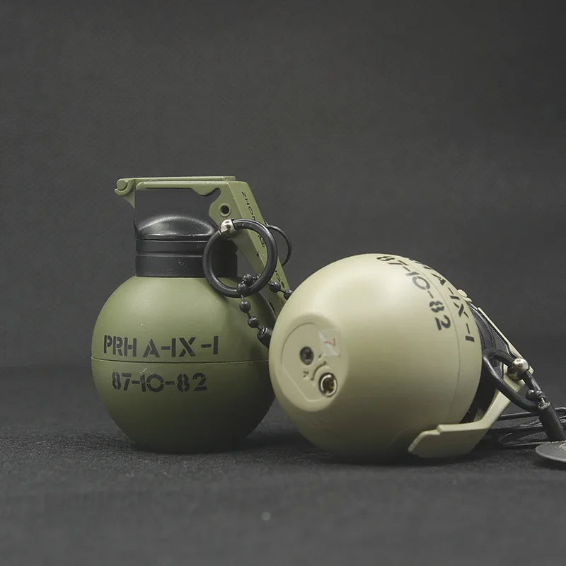 Metal Grenade-Style Windproof Refillable Lighter by HitMyNeed
