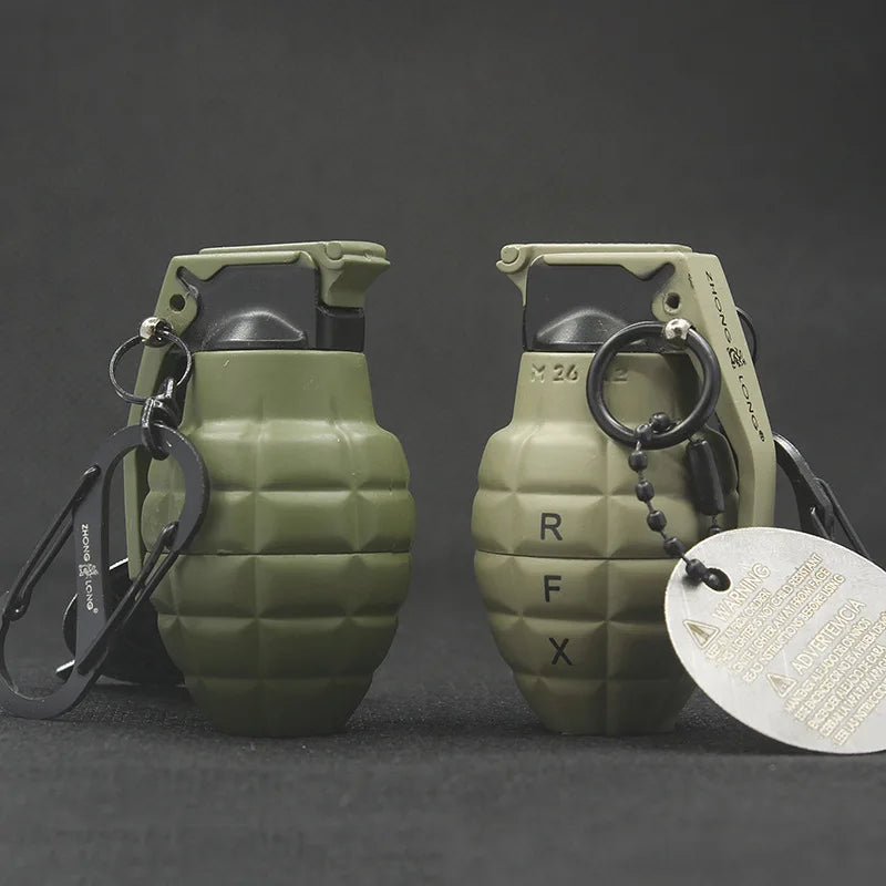 Metal Grenade-Style Windproof Refillable Lighter by HitMyNeed