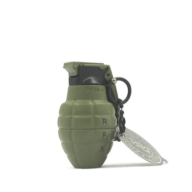 Metal Grenade-Style Windproof Refillable Lighter d by HitMyNeed