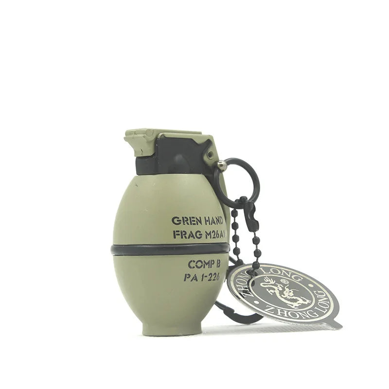 Metal Grenade-Style Windproof Refillable Lighter e by HitMyNeed