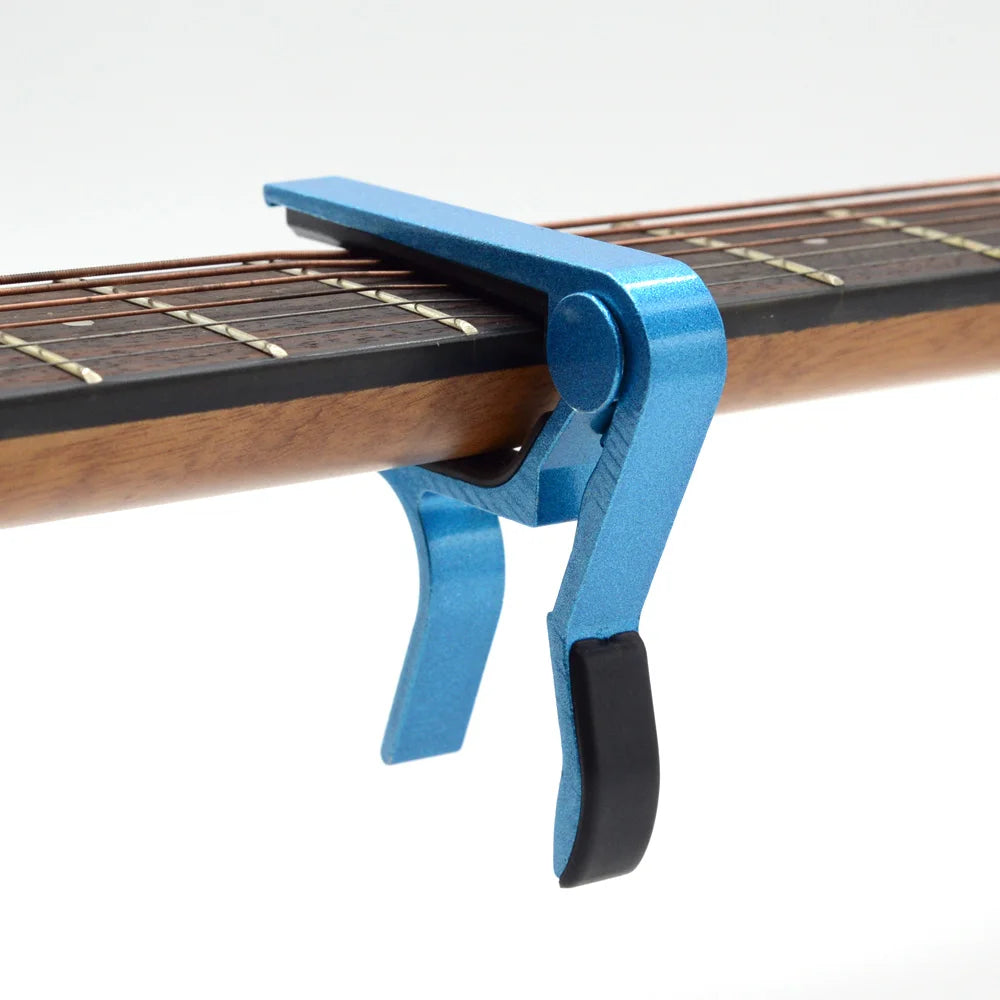 Metal Guitar Capo for Acoustic, Classical & Electric blue by HitMyNeed